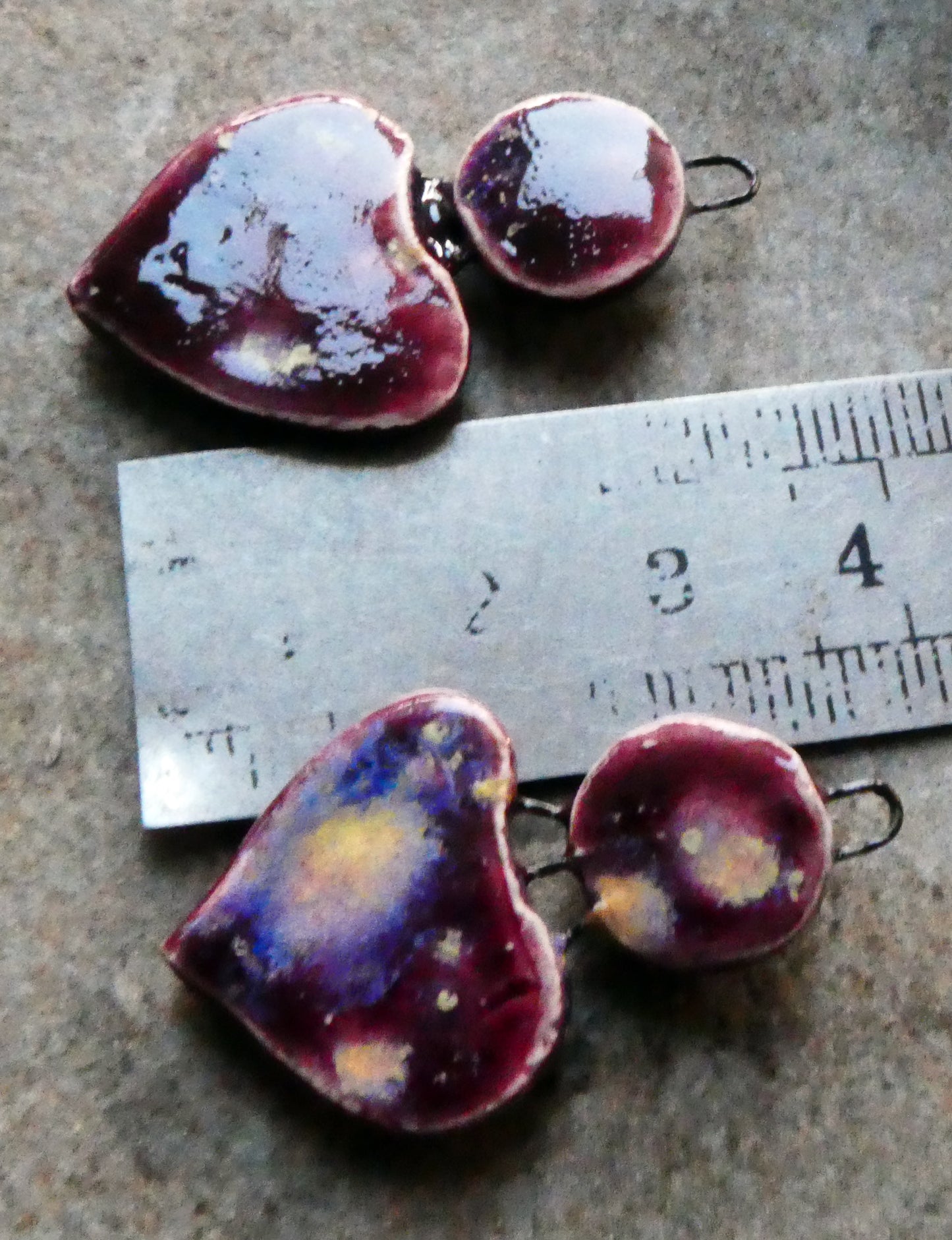 Ceramic Disc and Lotus Charms - Sailors Delight