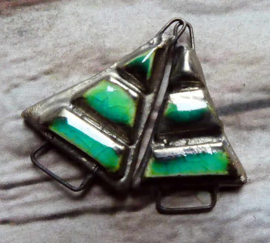 Ceramic Moulded Tree Connectors -Lime