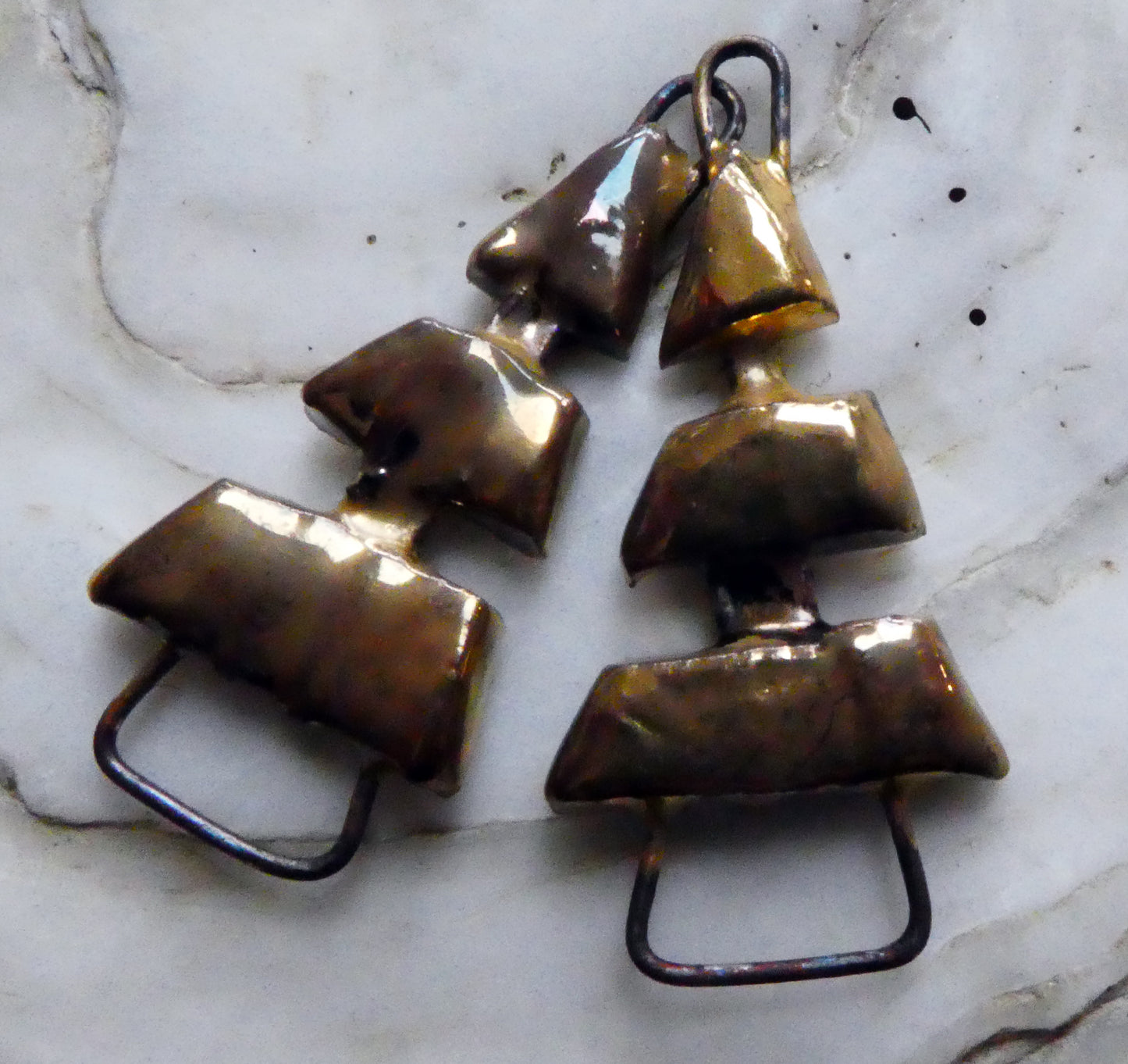 Ceramic Tree Connectors -Gold