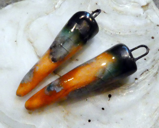 Ceramic Spikes Earring Charms -  Ayers Rock