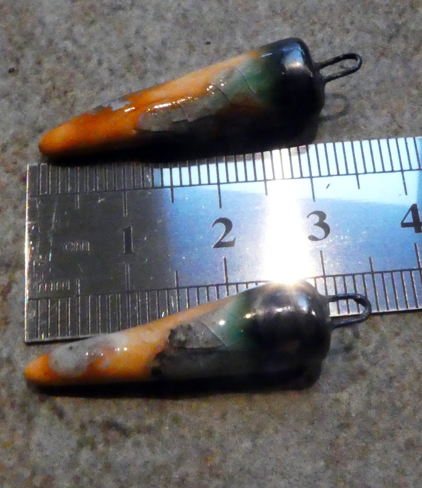 Ceramic Spikes Earring Charms -  Ayers Rock