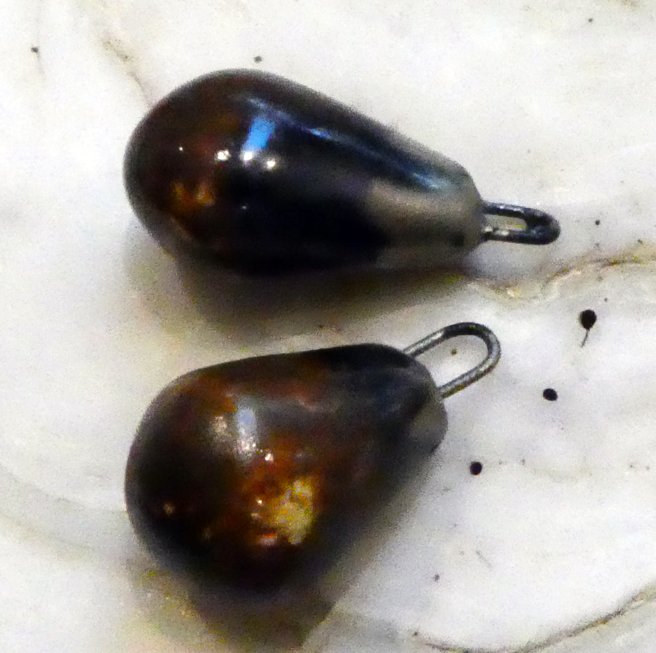 Ceramic Drops Earring Charms - Rustic Ale