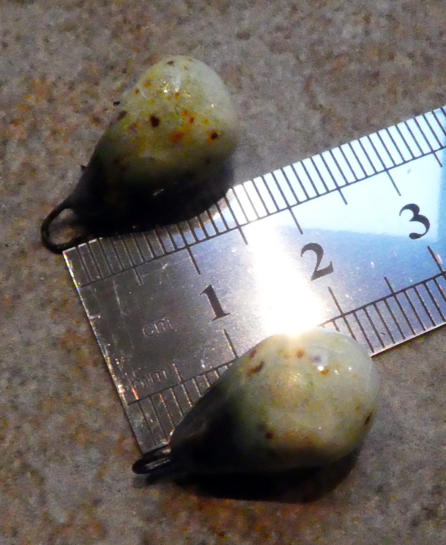 Ceramic Drops Earring Charms - Pebble