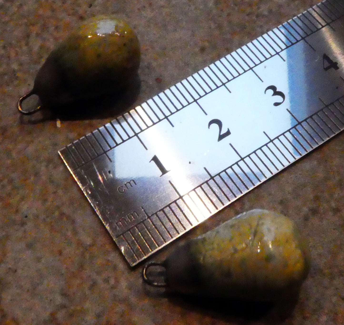 Ceramic Drops Earring Charms -  Titanium