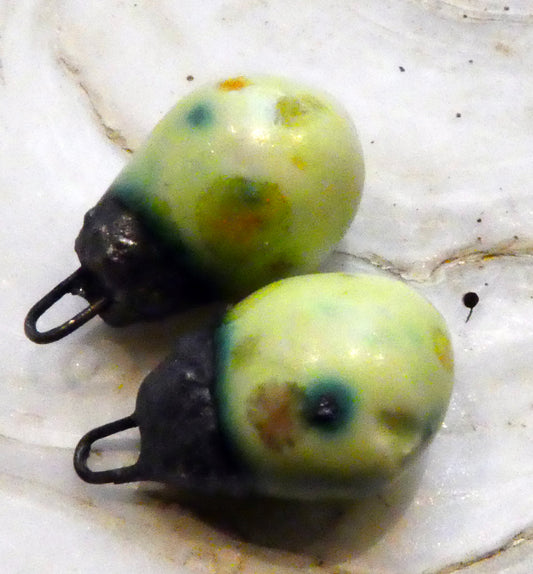 Ceramic Drops Earring Charms -  Haystack