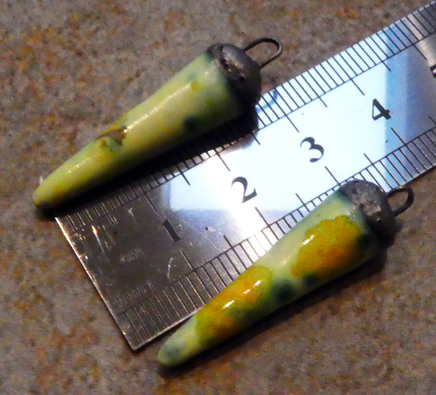 Ceramic Spikes Earring Charms -  Haystack