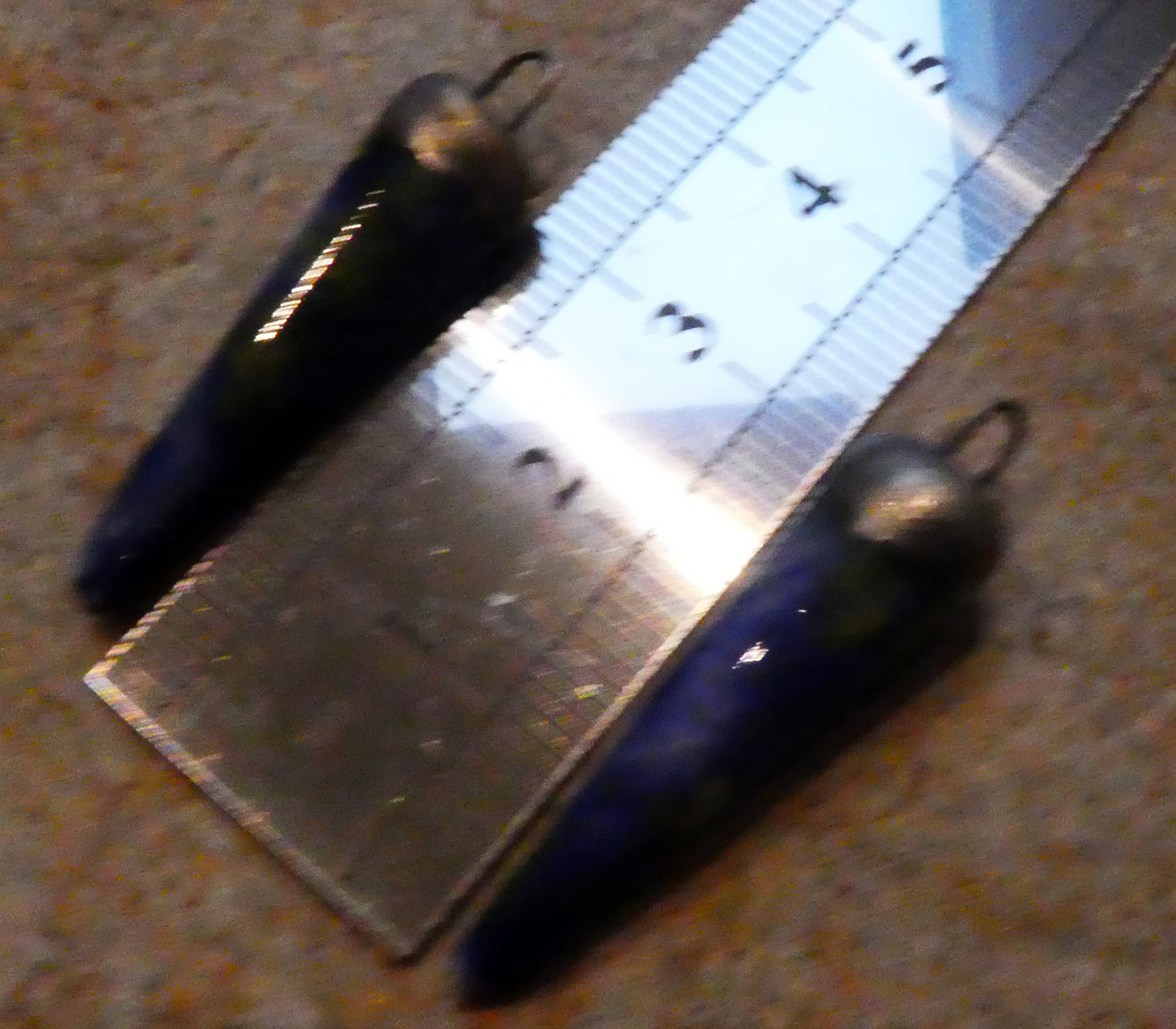 Ceramic Spikes Earring Charms -  Starry Night