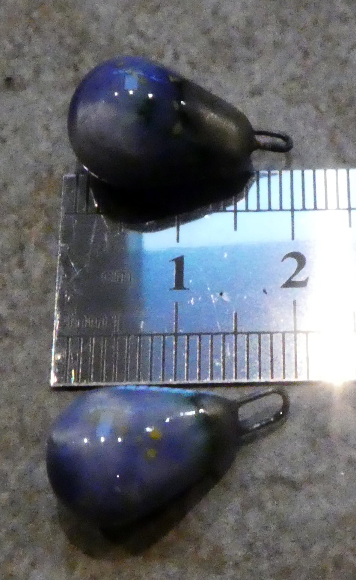 Ceramic Drops Earring Charms -  Peritwinkle