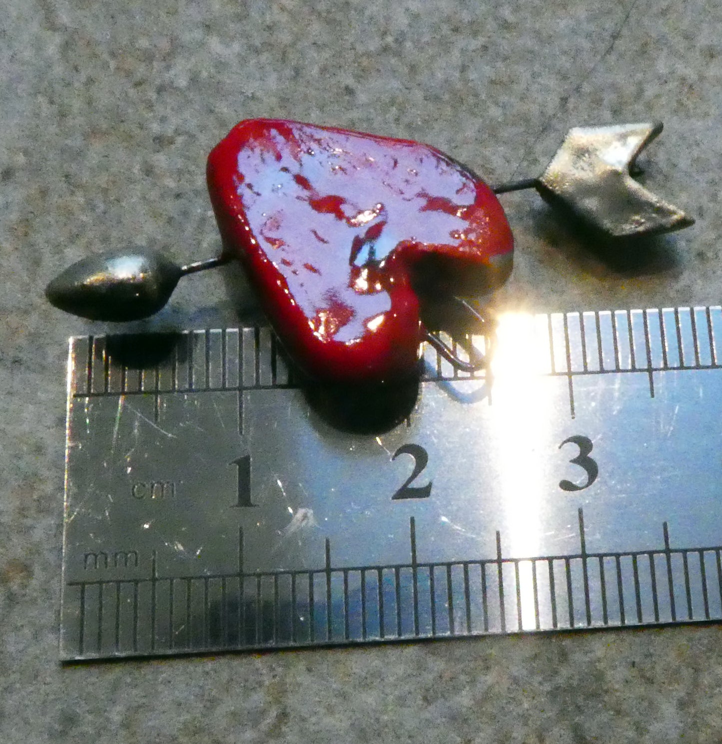 Ceramic Cupid Heart Mini Pendants