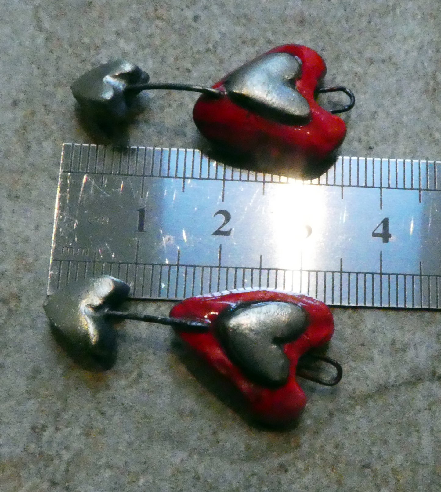 Ceramic Sprouting Heart Earring Charms