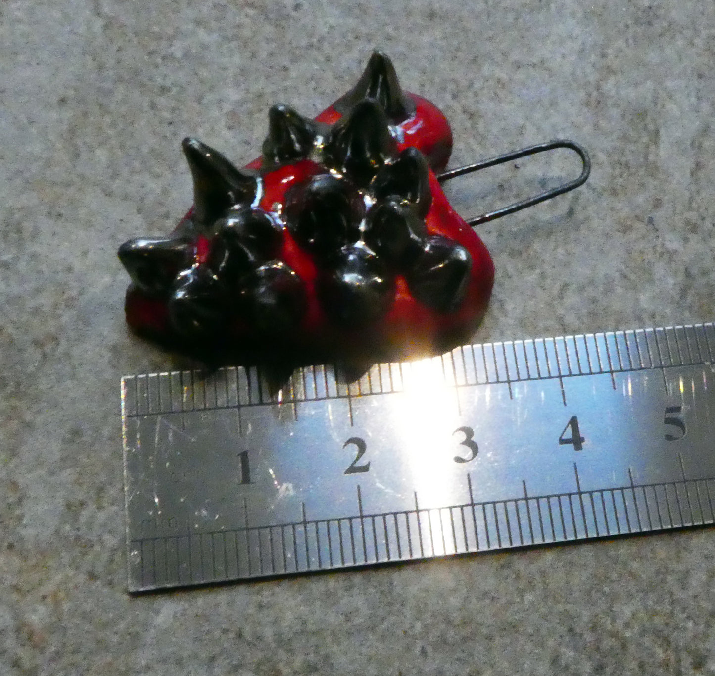 Ceramic Spiky Heart Pendant