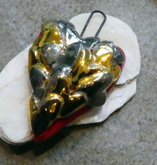 Ceramic Layered Heart Pendant