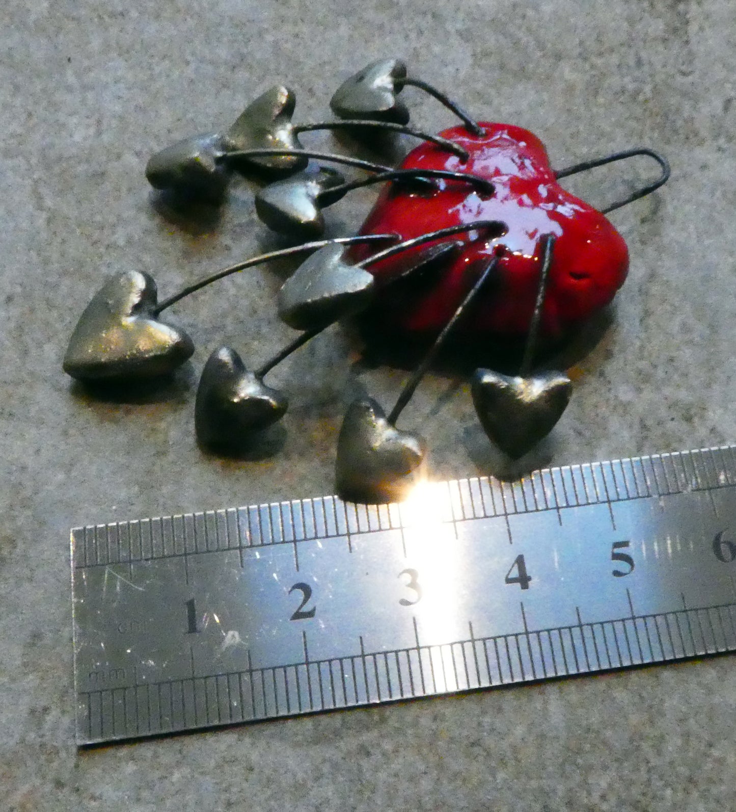 Ceramic Sprouting Heart Pendant