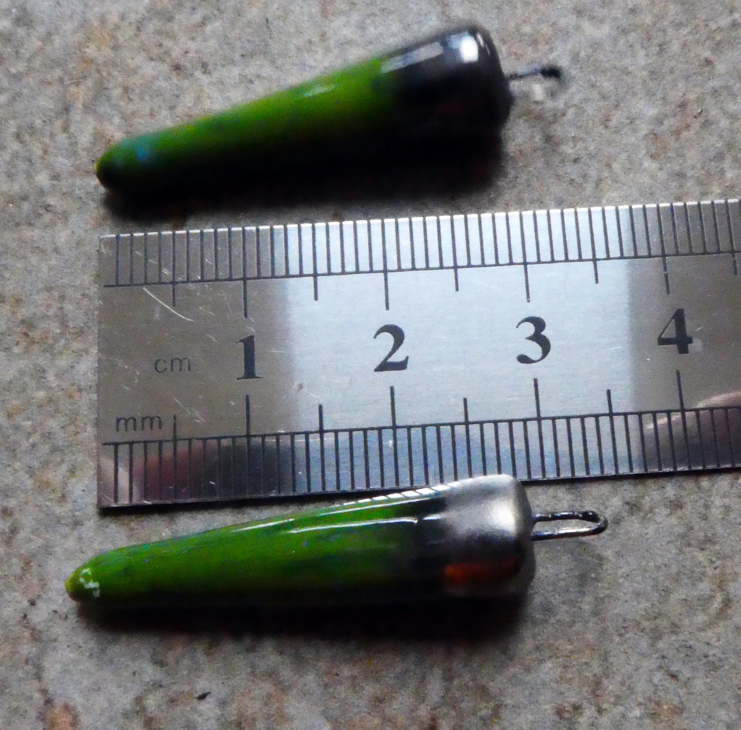 Ceramic Spikes Earring Charms - Spotted Kiwi