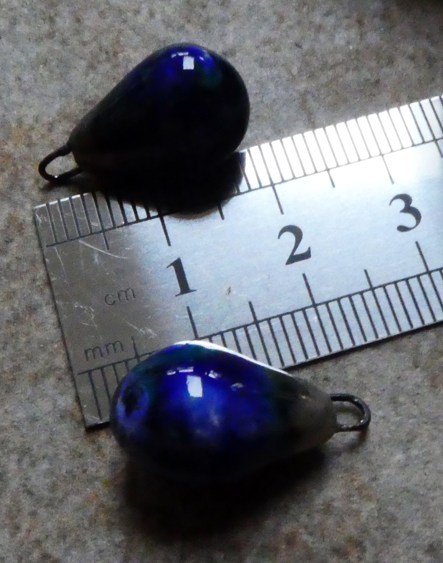 Ceramic Bronzy Drop Earring Charms - Monets Garden