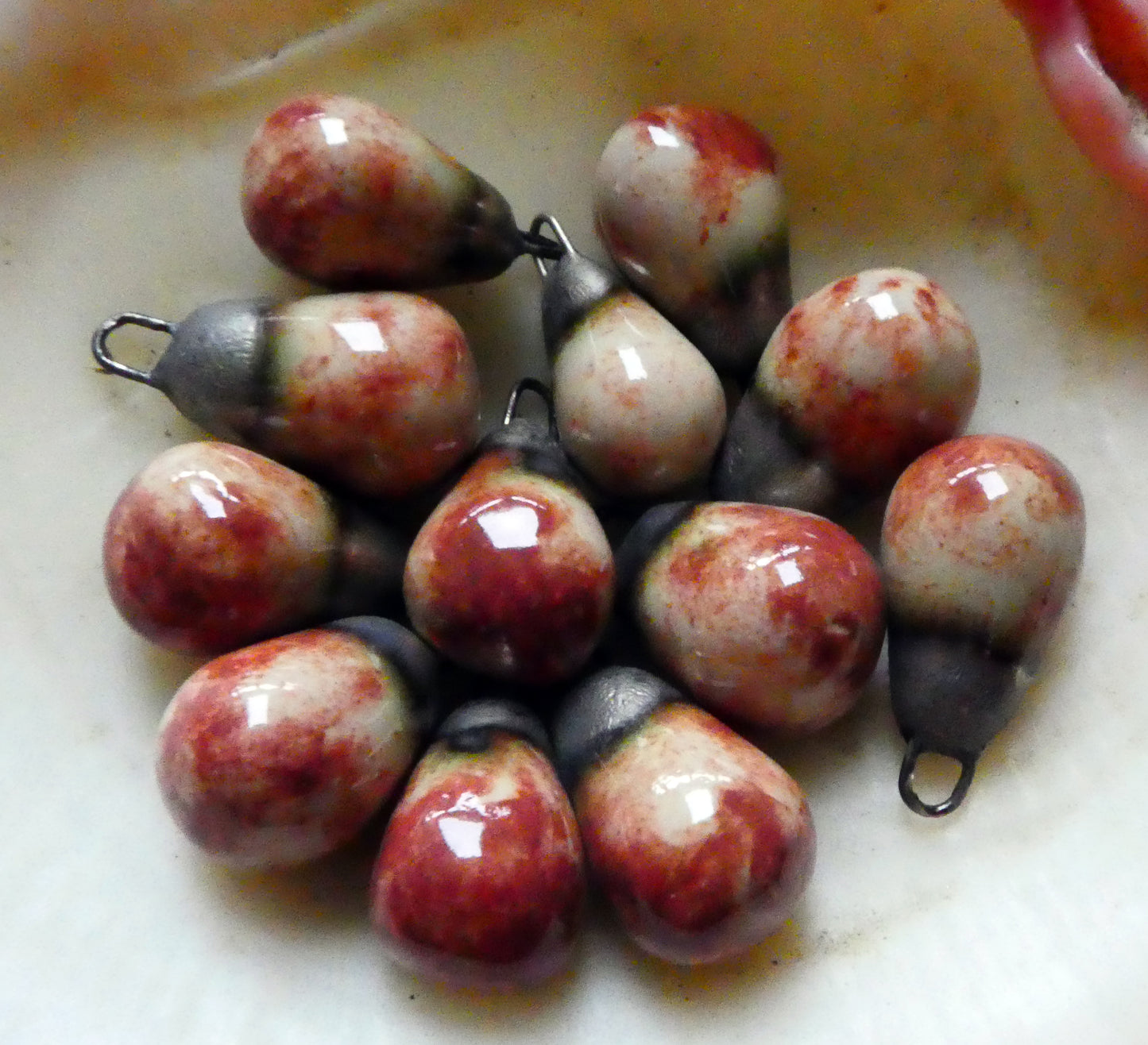 Ceramic Drops Earring Charms -Mojave