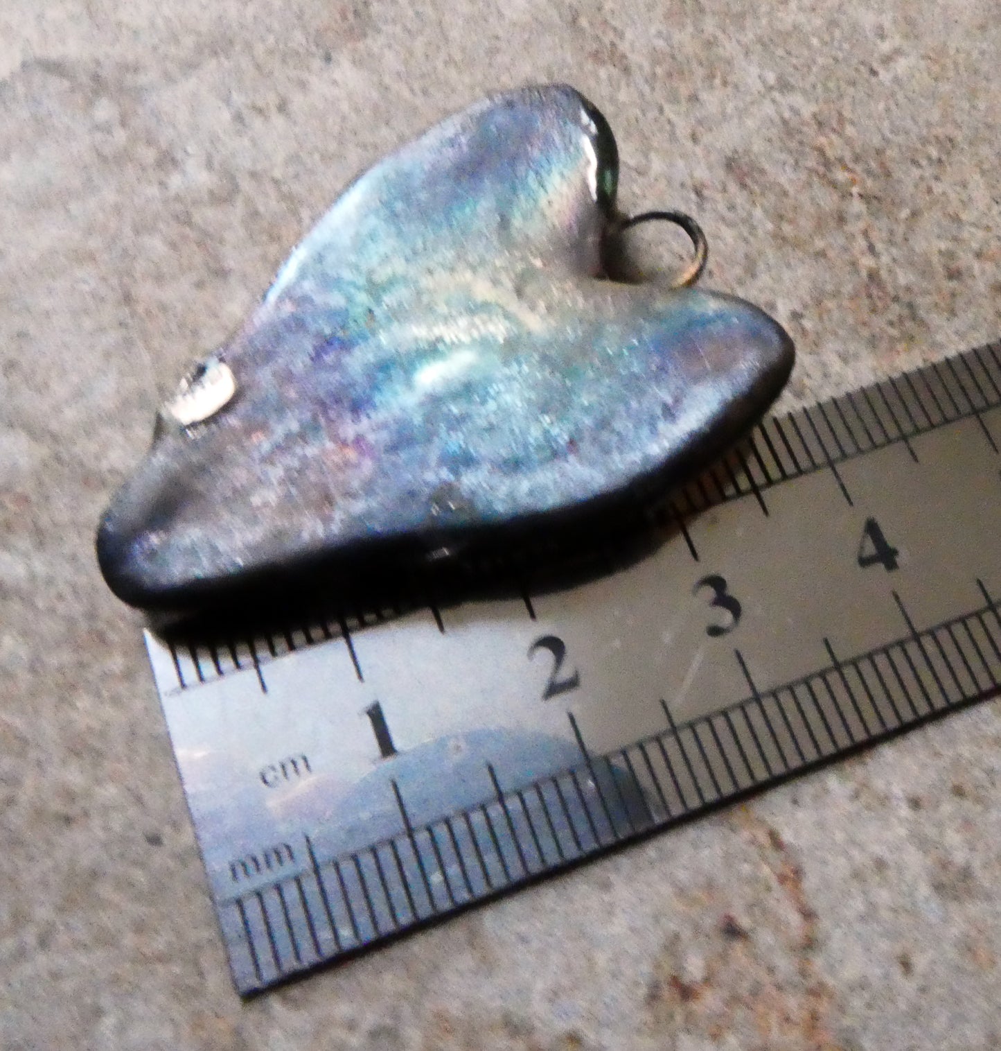 Ceramic Mixed Lustre Heart Pendant