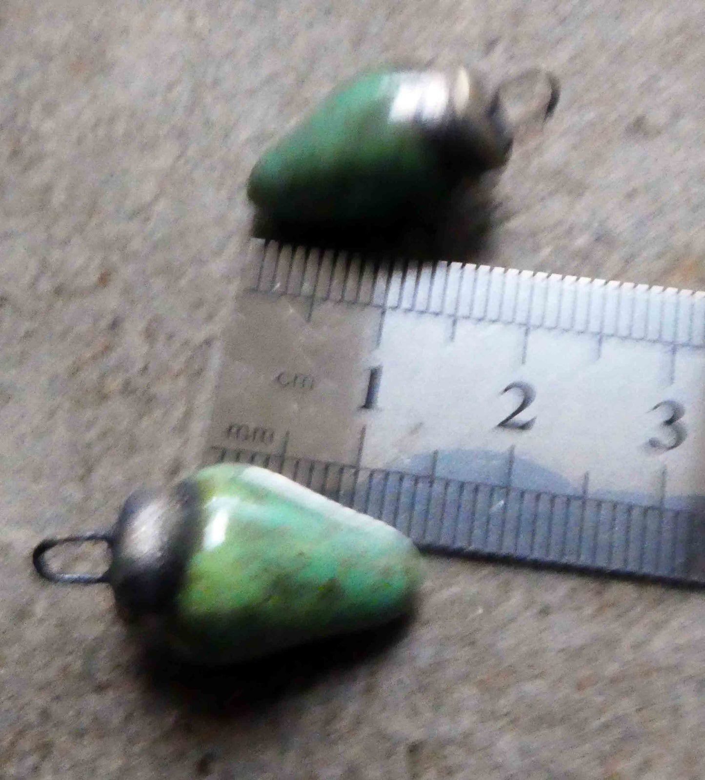 Ceramic Pointy Drop Charms - Supernova