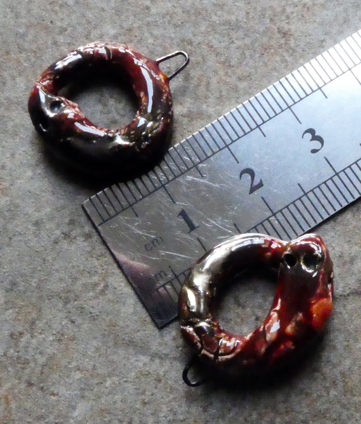 Ceramic Tail-Eating Snake Charms - Dragon Breath