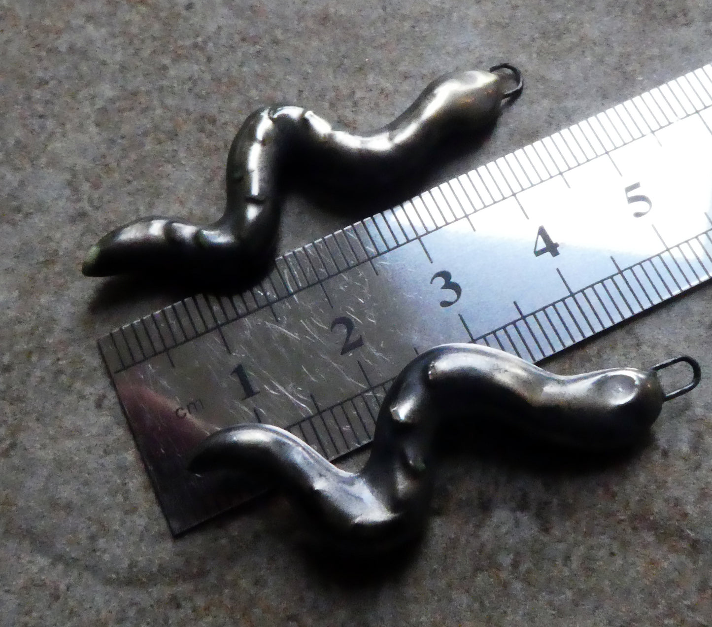 Ceramic Snake Charms -Reptile