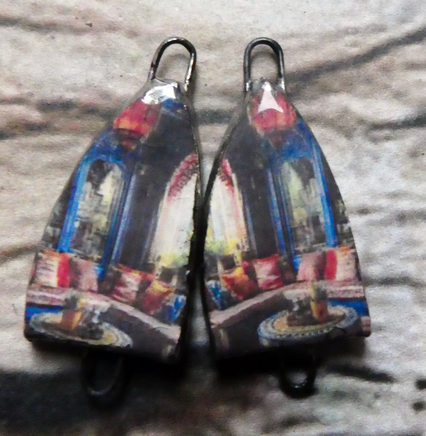 Ceramic Moroccan Mood Earring Connectors - #3