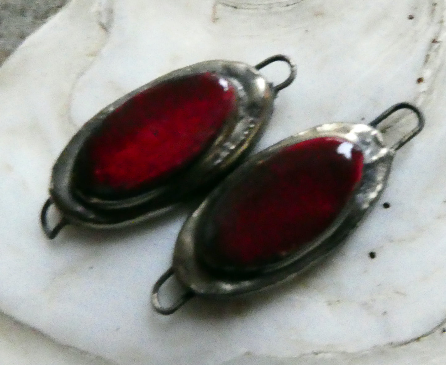 Ceramic Moulded Oval Connectors - Radstock Red