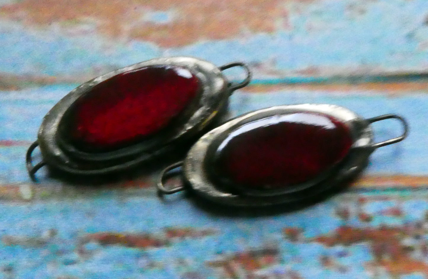 Ceramic Moulded Oval Connectors - Radstock Red