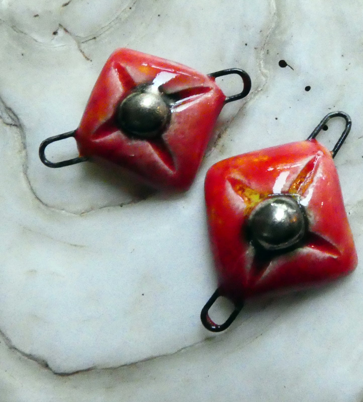 Ceramic Cushion Connectors -Fruit Punch
