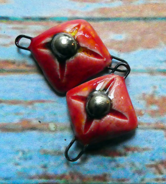 Ceramic Cushion Connectors -Fruit Punch
