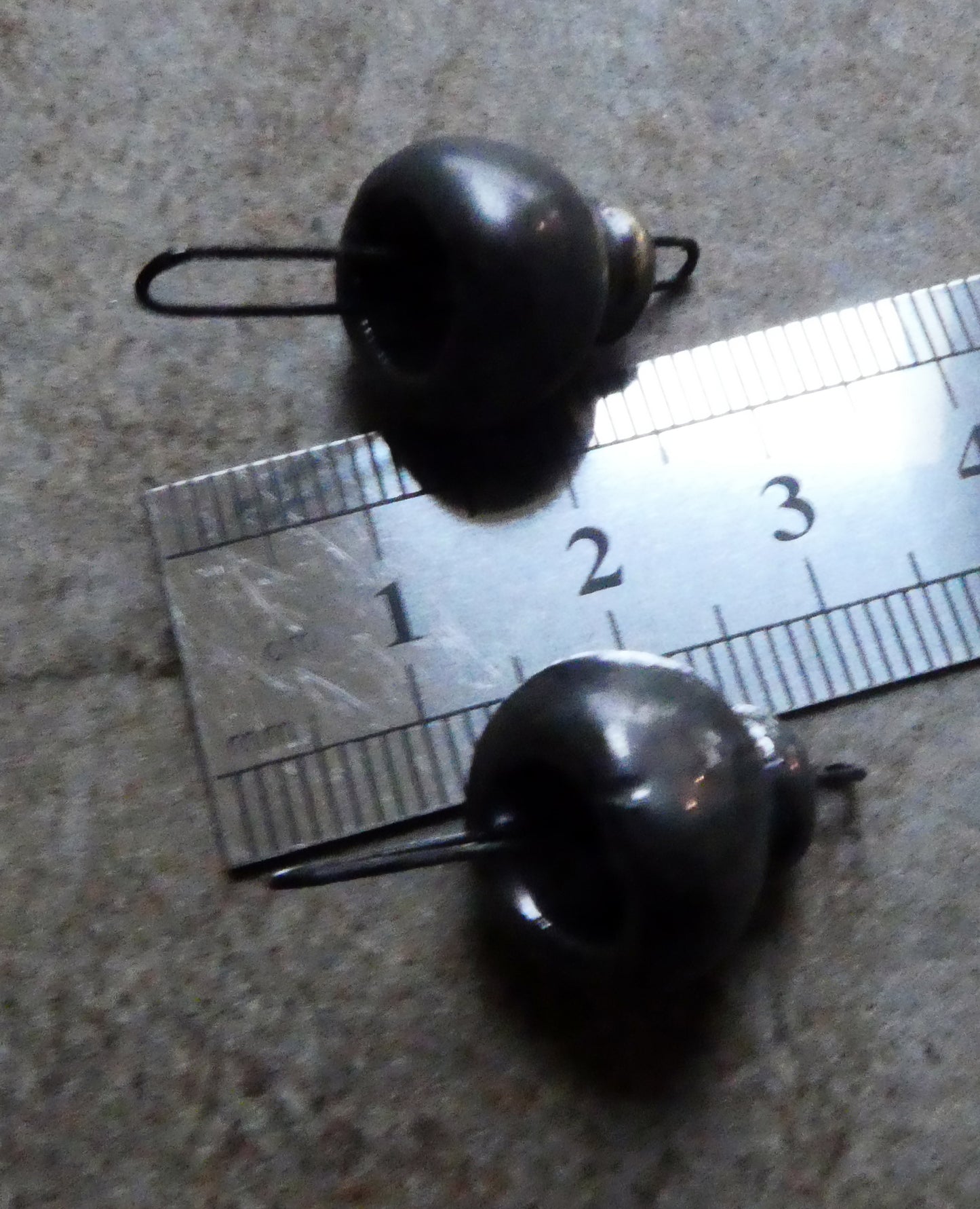 Ceramic Long Hoop Bead Cap Connectors - Pewter