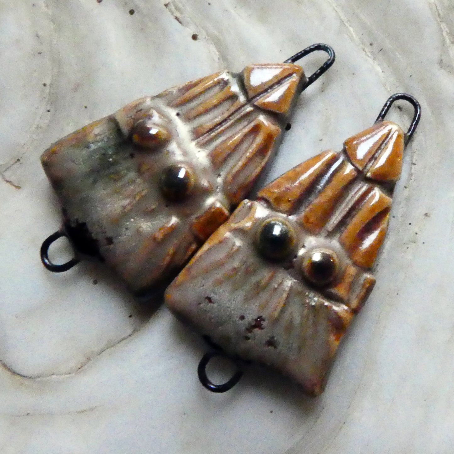 Ceramic Wooden Door Connectors -Antique Brown