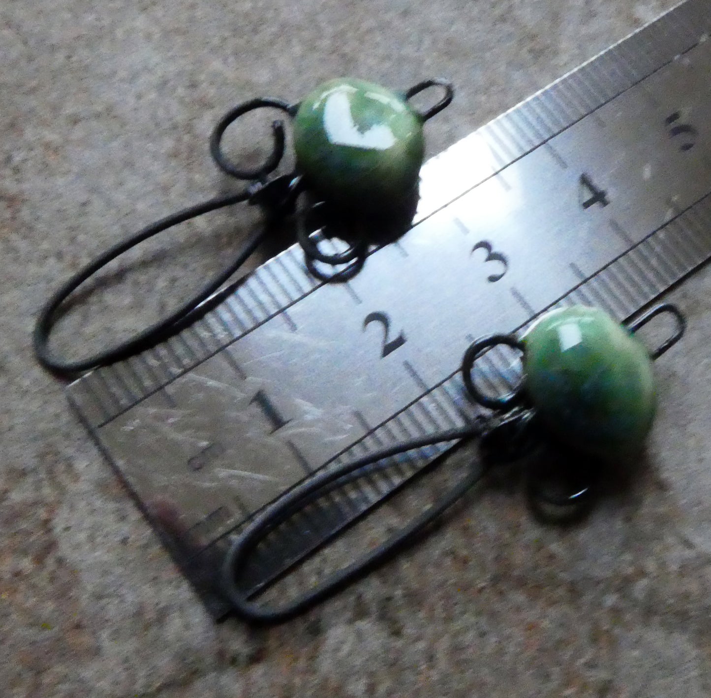 Ceramic Wiry Hoop Connectors -Rockpool