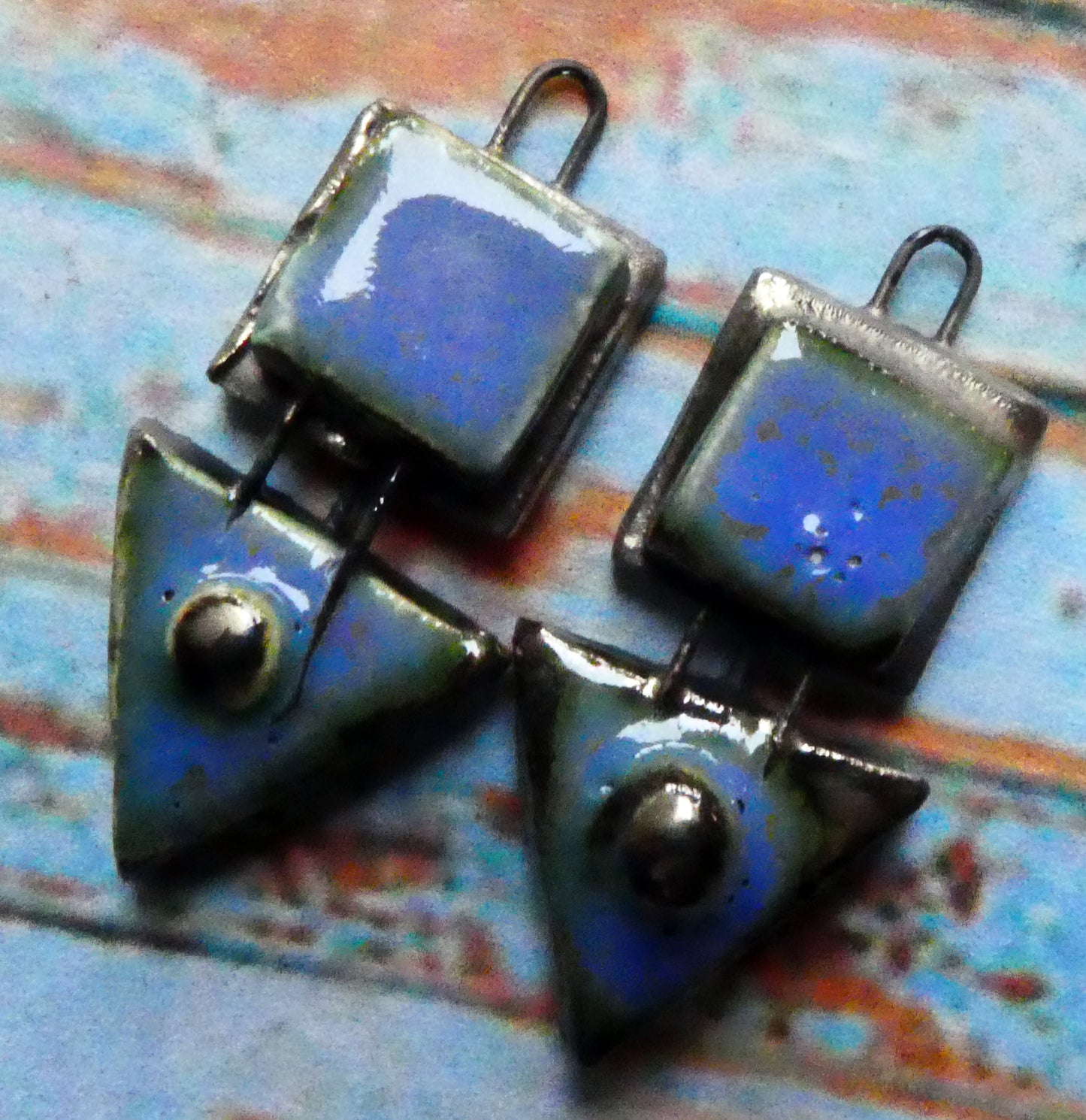 Ceramic Moulded Mixed Shape Charms -Ohio