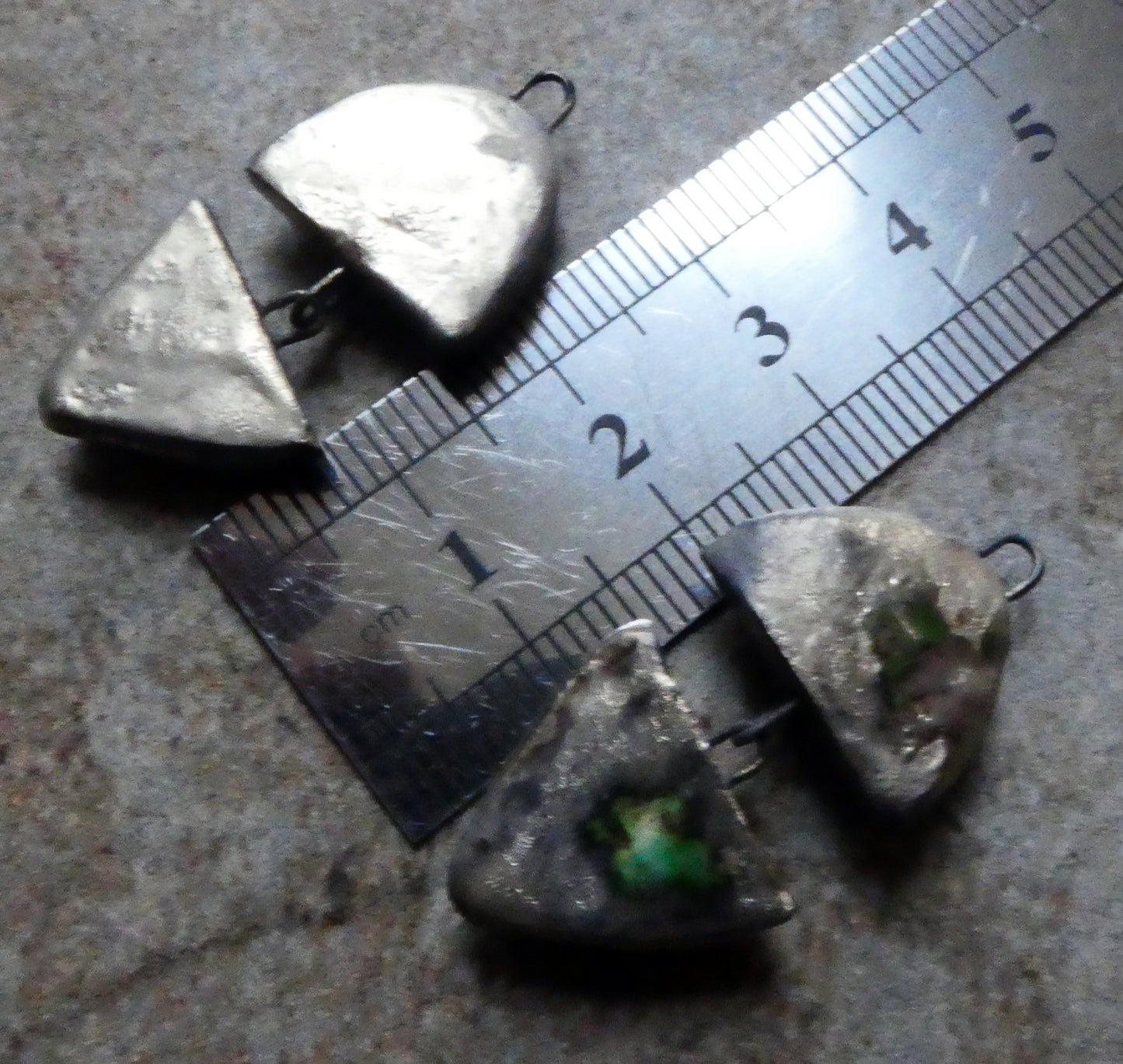 Ceramic Moulded Mixed Shape Dangles -Papaya