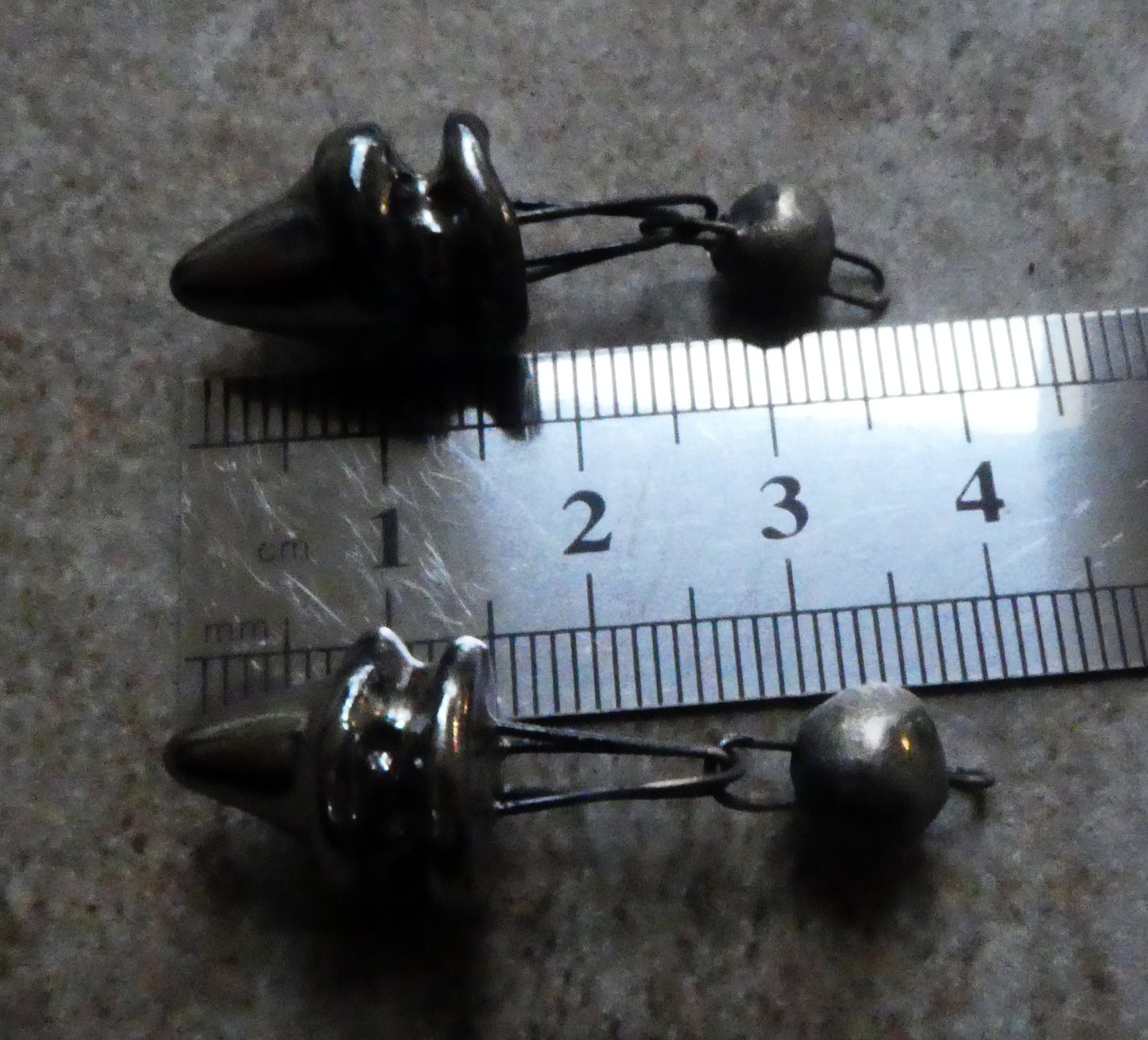 Ceramic Double Hoop Pointy Dangles - Gloria