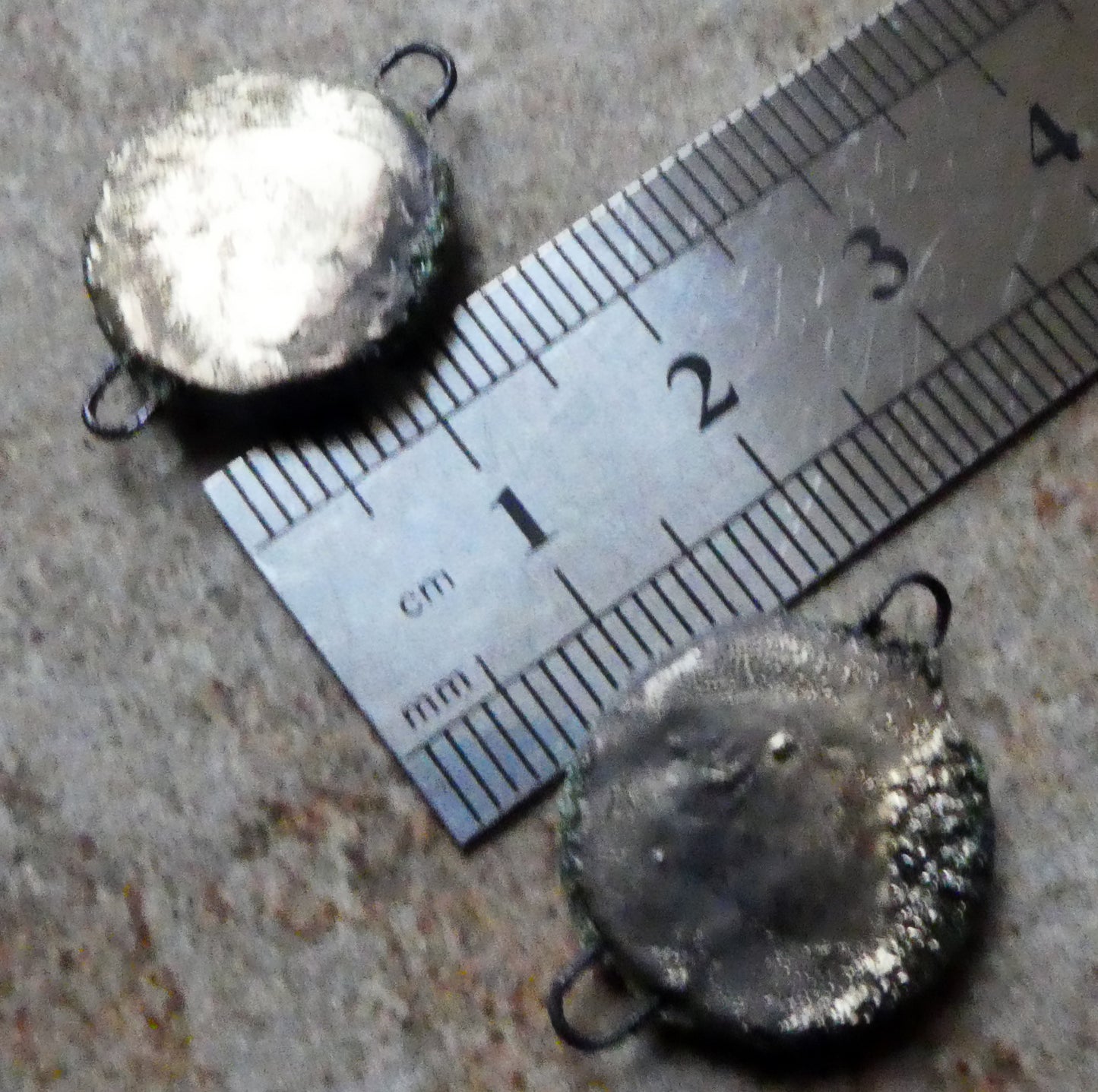 Ceramic Sandy Ammonite Connectors- Aquamarine Crackle