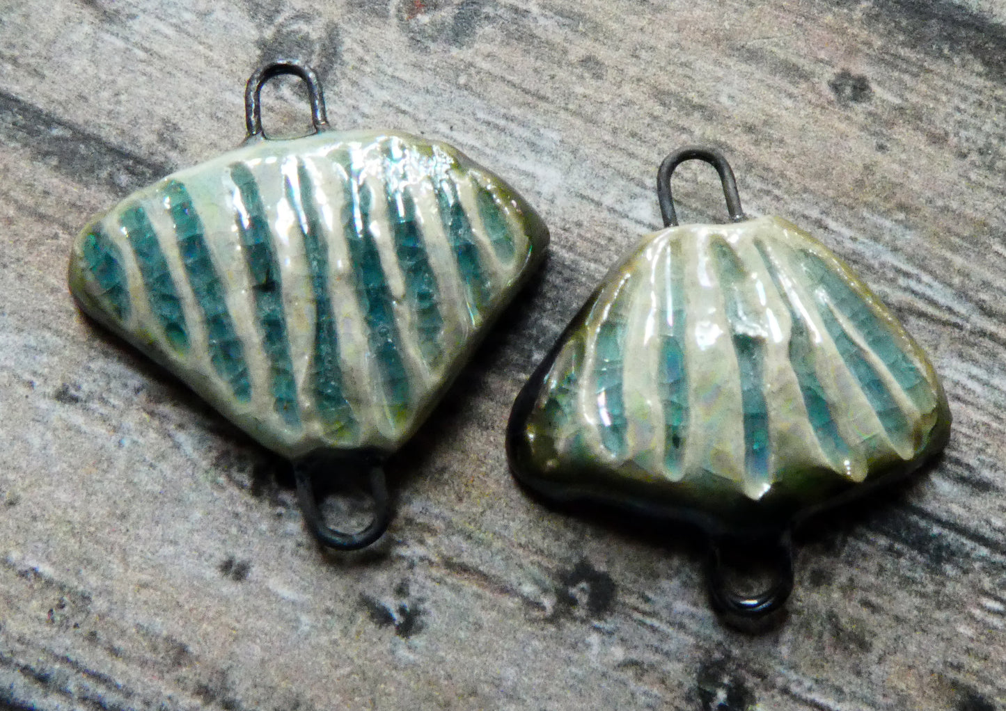 Ceramic Fan Shaped Shelly Connectors- China Sea