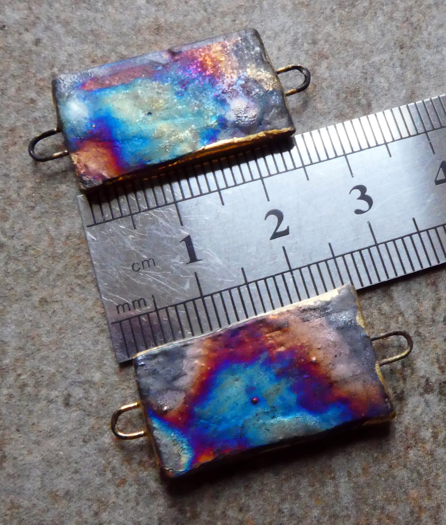 Ceramic Chinese Bird Art Earring Connectors - #4