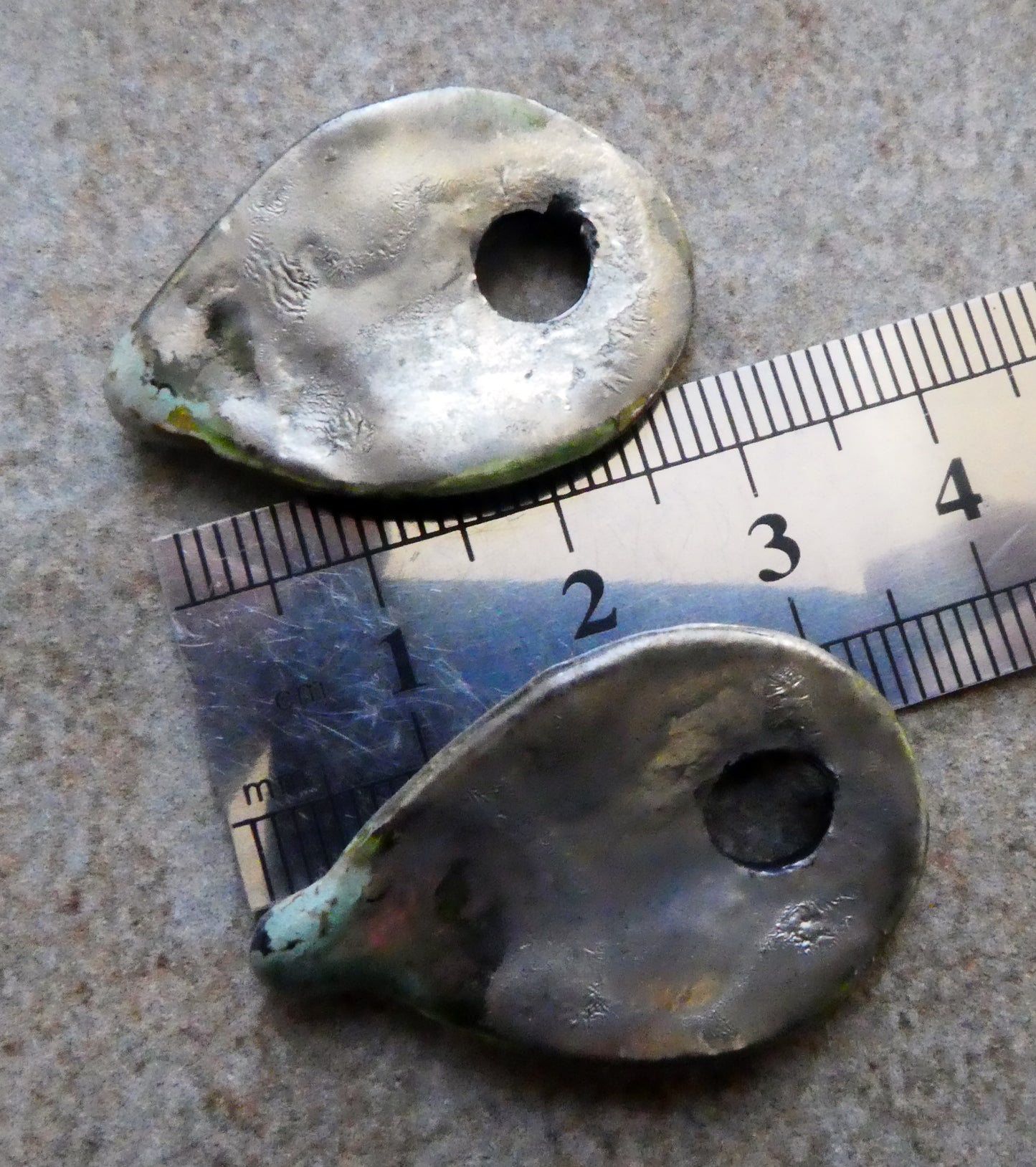 Ceramic Urchin Pointy Charms- Spotted Malachite