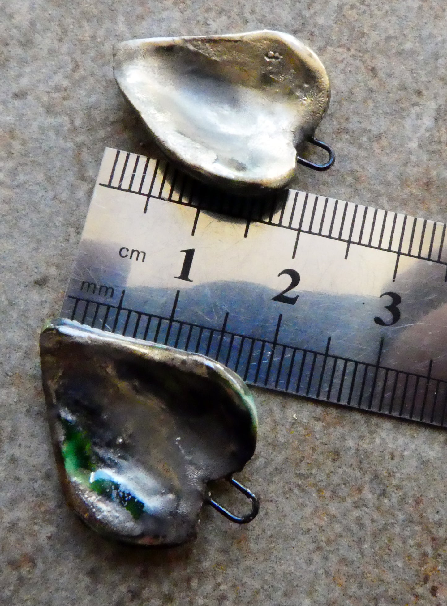 Ceramic Super Slim Spring Leaf Earring Charms #9
