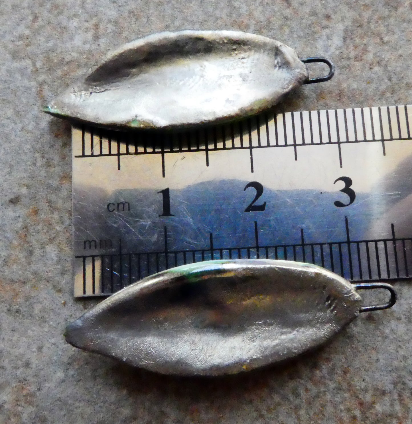 Ceramic Super Slim Spring Leaf Earring Charms #10