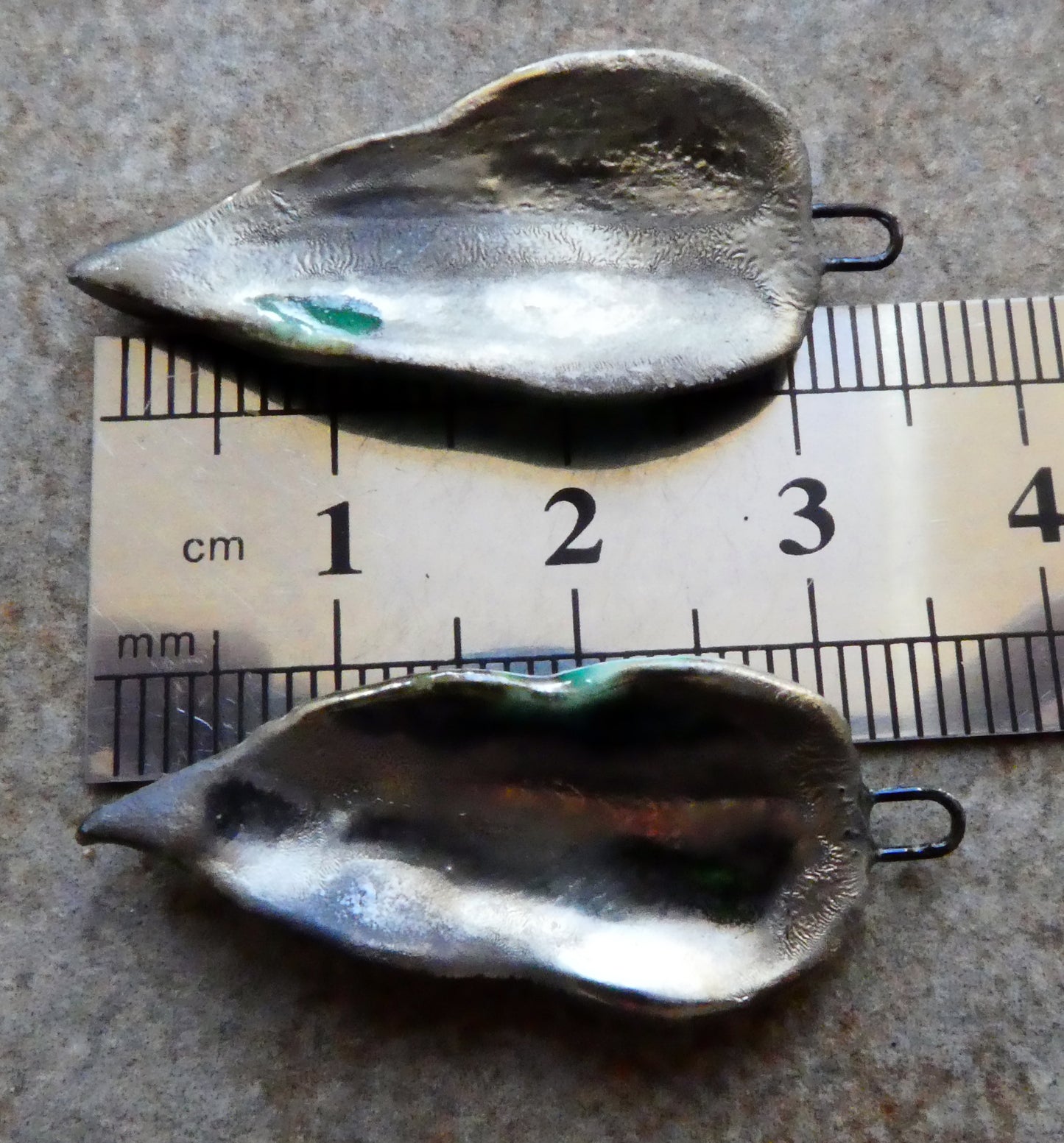 Ceramic Super Slim Spring Leaf Earring Charms #11