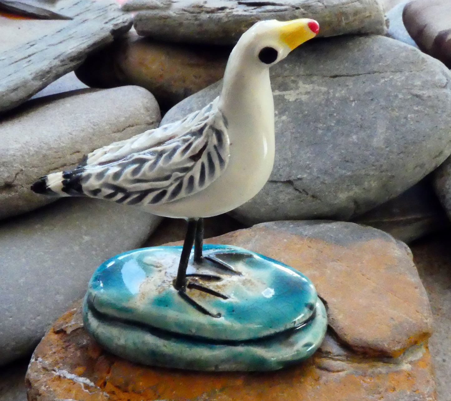 Ceramic Seagull Ornament #1