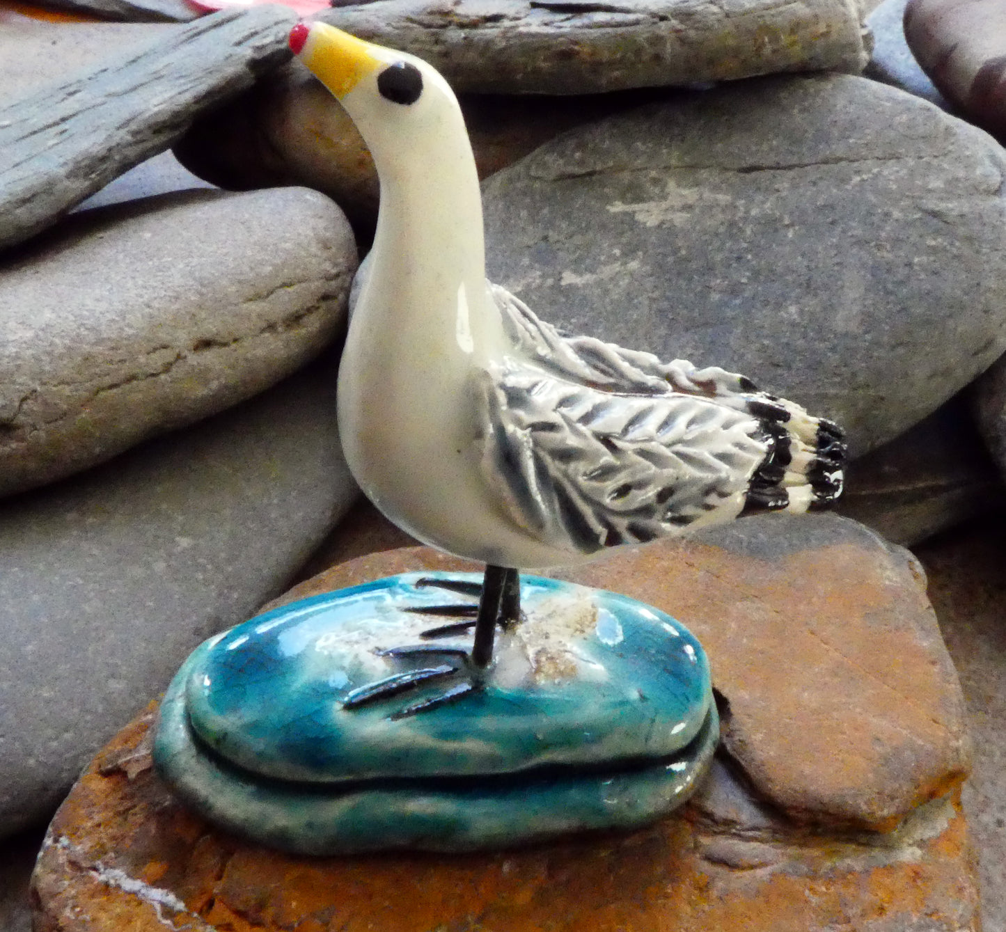 Ceramic Seagull Ornament #1