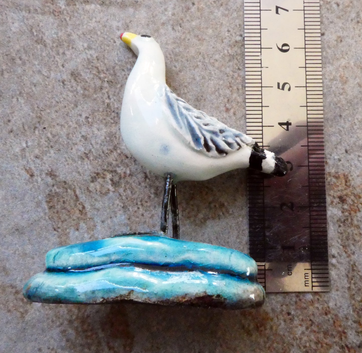 Ceramic Seagull Ornament #1