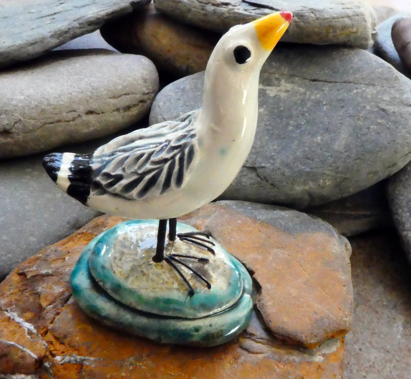 Ceramic Seagull Ornament #4
