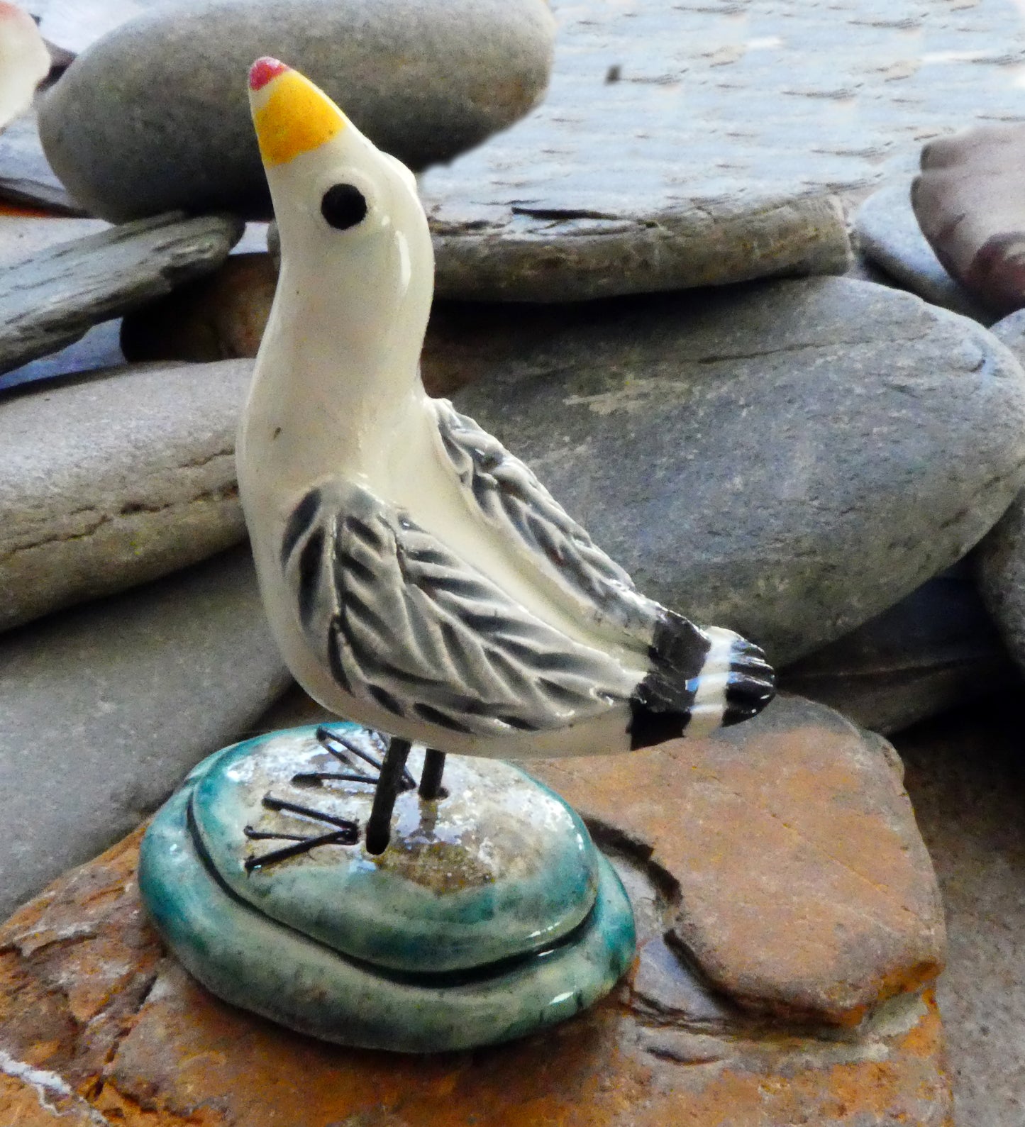 Ceramic Seagull Ornament #4