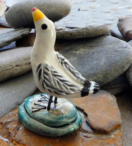Ceramic Seagull Ornament #4