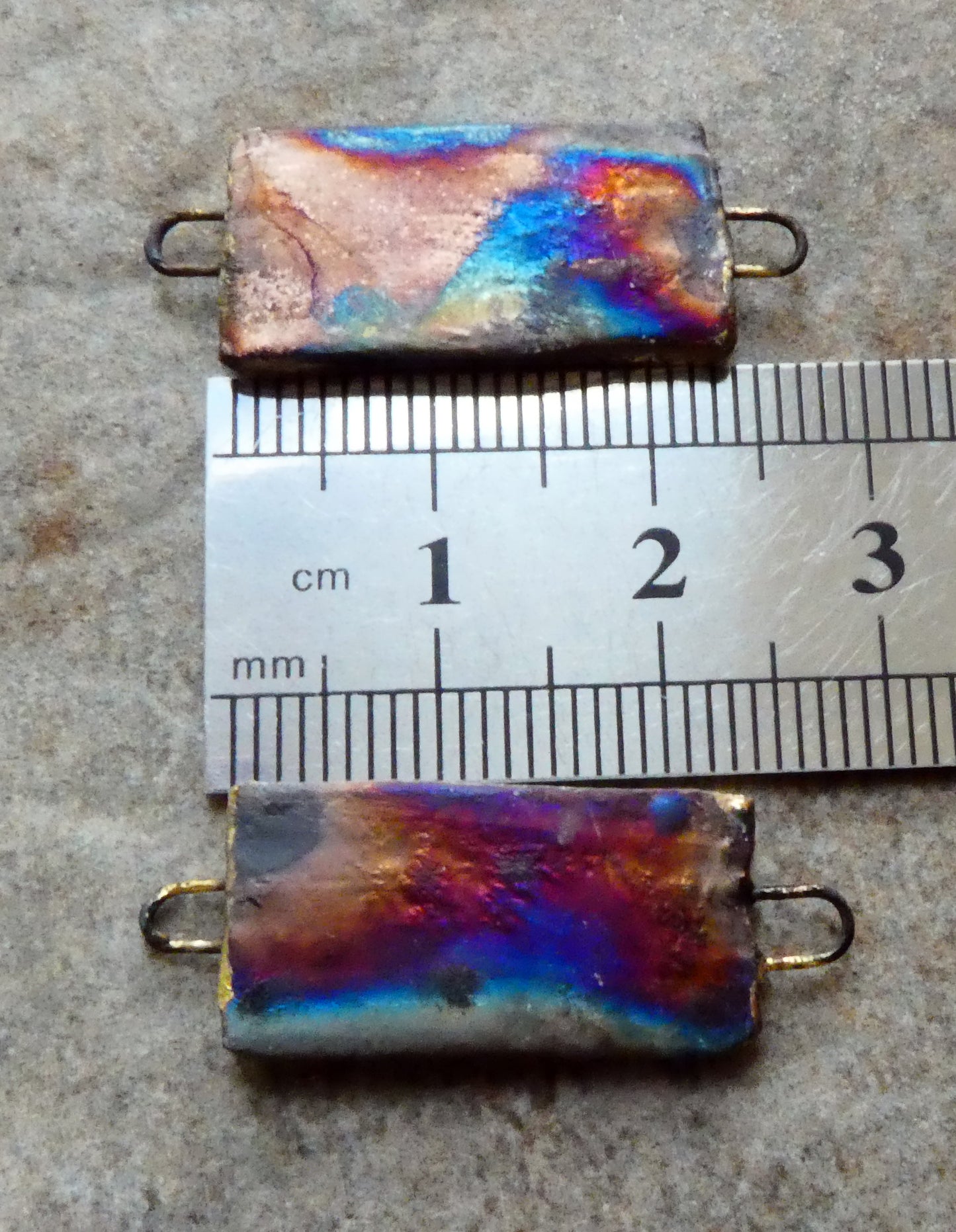Ceramic Japanese Art Earring Connectors - #4