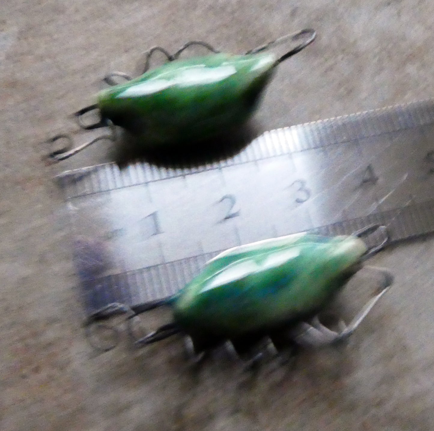 Ceramic Peapod Earring Connectors